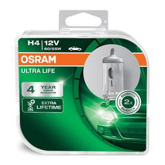 OSRAM H4 12V 60/55W P43t ULTRA LIFE EXTRA LIFETIME (64193ULT-HCB) 2τμχ