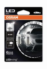 OSRAM T4W 12V 1W BA9s LEDriving Cool White 6000K (3850CW-02B) 2τμχ