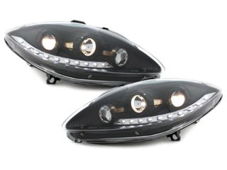 ΦΑΝΑΡΙΑ ΕΜΠΡΟΣ Headlights SEAT Leon 1P (2005-2009) Altea (2005-2008) Toledo MK3 (2005-2009) LED DRL Optik Black