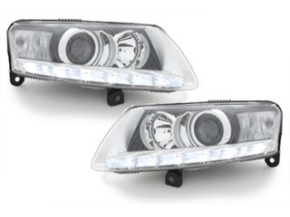 ΕΜΠΡΟΣΘΙΑ LED DRL ΦΑΝΑΡΙΑ ΓΙΑ AUDI A6 AVANT (4F5,C6)