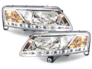 ΕΜΠΡΟΣΘΙΑ D-LITE LED DRL ΦΑΝΑΡΙΑ ΓΙΑ AUDI A6 AVANT (4F5,C6)