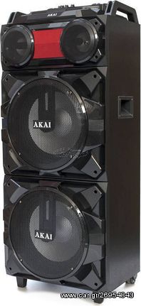 Akai ABTS-Τ1203 Φορητό ηχείο Bluetooth με LED, ασύρματο μικρόφωνο, USB, Aux-In – 90 W GENERAL  TRADE  TSELLOS