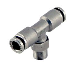 Turbosmart 1/8" NPT Tee Pushloc Fitting - SS - 1/4"