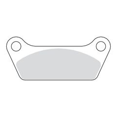 ΤΑΚΑΚΙΑ TRW BRAKE PADS ΓΙΑ:  REAR: 80-85 FL, FLT, FLHT 