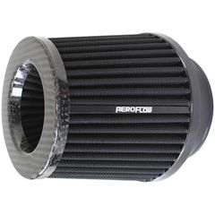 AEROFLOW Universal Inverted 4" (101.6mm) Clamp-On Filter - Carbon Fibre Top
