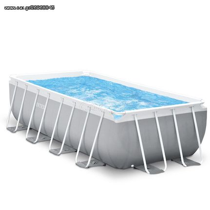 Παραλληλόγραμμη πισίνα Intex με μεταλλικό σκελετό Prism 26792 - 488x244x107cm / 26792
