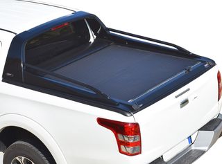 Πολυεστερικό roll bar με κουπαστές σε Μαύρο Ματ Fiat Fullback