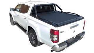 Μαύρο ματ ανοξείδωτο Roll bar δύο σκελών Mitsubishi L200 Triton 2015->2019 & 2020+-thumb-1