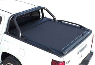 Μαύρο ματ ανοξείδωτο Roll bar δύο σκελών Mitsubishi L200 Triton 2015->2019 & 2020+-thumb-2