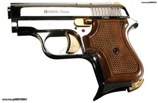 EKOL TUNA NIKEL GOLD 8mm Πιστόλι αντίγραφο starter pistol-ισχυρού κρότου Σηματοδοσίας