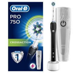 Oral-B PRO 750 Black Ηλεκτρική Οδοντόβουρτσα από την Βraun + ΔΩΡΟ Travel Case