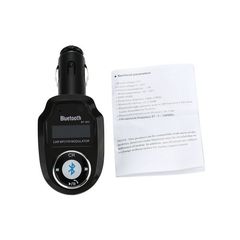 BLUETOOTH FM MODULATOR BT-303 .0" LCD V2.1 HANDSFREE FM TRANSMITTER-thumb-2
