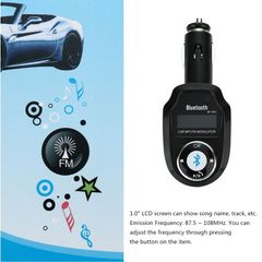 BLUETOOTH FM MODULATOR BT-303 .0" LCD V2.1 HANDSFREE FM TRANSMITTER-thumb-5