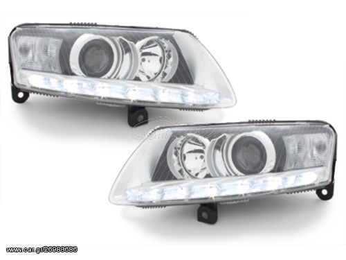 ΕΜΠΡΟΣΘΙΑ ΦΑΝΑΡΙΑ LED DRL ΓΙΑ AUDI A6 SEDAN (4F,C6)