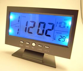 LCD Ηλεκτρονικό Ρολόι Φωνητικής Ενεργοποίησης