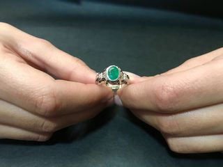 Δαχτυλιδι 18k με Σμαράγδι-thumb-1