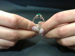 Δαχτυλιδι 18k με Σμαράγδι-thumb-2
