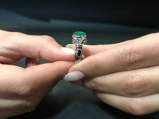 Δαχτυλιδι 18k με Σμαράγδι-thumb-3