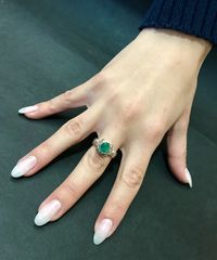 Δαχτυλιδι 18k με Σμαράγδι-thumb-4