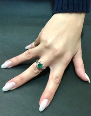 Δαχτυλιδι 18k με Σμαράγδι-thumb-5