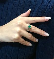 Δαχτυλιδι 18k με Σμαράγδι-thumb-6