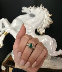 Δαχτυλιδι 18k με Σμαράγδι-thumb-14