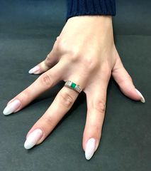 Δαχτυλιδι 18k με Σμαράγδι-thumb-4