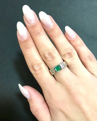 Δαχτυλιδι 18k με Σμαράγδι-thumb-6