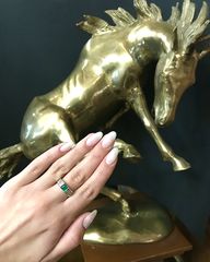 Δαχτυλιδι 18k με Σμαράγδι-thumb-9