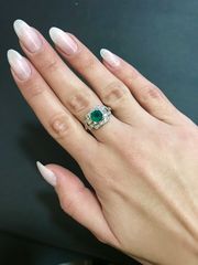 Δαχτυλιδι 18k με Σμαράγδι-thumb-4