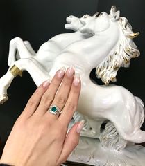Δαχτυλιδι 18k με Σμαράγδι-thumb-6