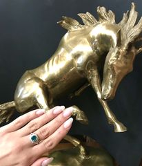 Δαχτυλιδι 18k με Σμαράγδι-thumb-7