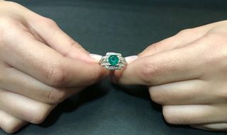 Δαχτυλιδι 18k με Σμαράγδι-thumb-9