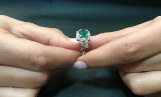 Δαχτυλιδι 18k με Σμαράγδι-thumb-11