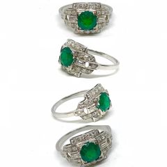 Δαχτυλιδι 18k με Σμαράγδι-thumb-13