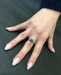 Δαχτυλιδι 18k με Σμαράγδι-thumb-6