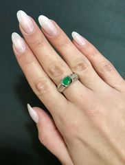 Δαχτυλιδι 18k με Σμαράγδι-thumb-8