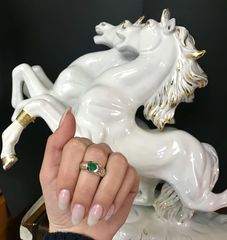 Δαχτυλιδι 18k με Σμαράγδι-thumb-9
