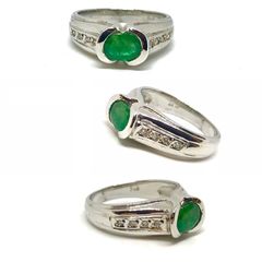 Δαχτυλιδι 18k με Σμαράγδι-thumb-11
