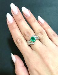 Δαχτυλιδι 18k με Σμαράγδι-thumb-3