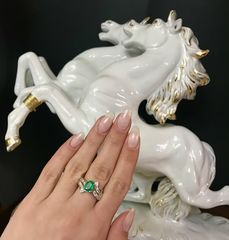 Δαχτυλιδι 18k με Σμαράγδι-thumb-6