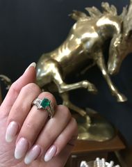 Δαχτυλιδι 18k με Σμαράγδι-thumb-7