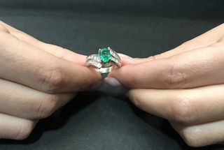 Δαχτυλιδι 18k με Σμαράγδι-thumb-13
