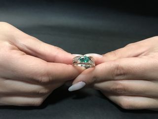 Δαχτυλιδι 18k με Σμαράγδι-thumb-3