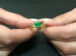 Δαχτυλιδι 18k με Σμαράγδι-thumb-6