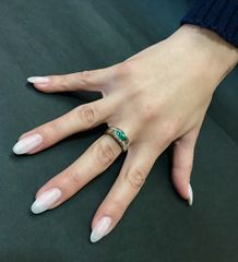 Δαχτυλιδι 18k με Σμαράγδι-thumb-9