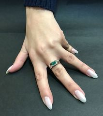 Δαχτυλιδι 18k με Σμαράγδι-thumb-10