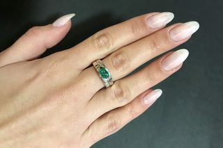 Δαχτυλιδι 18k με Σμαράγδι-thumb-12