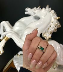 Δαχτυλιδι 18k με Σμαράγδι-thumb-13