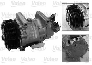 Συμπιεστής A/C (Κομπρέσορας) PEUGEOT 206 2000 - 2008 ( CC ) VALEO 813189